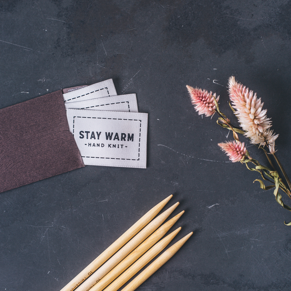 STAY WARM WOVEN LABELS - Twig and Horn