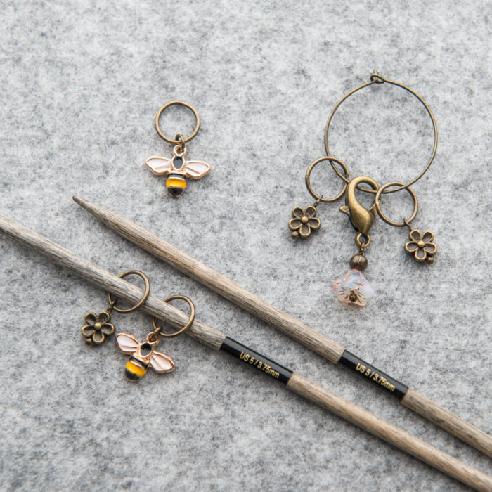 BEE AND BLOOM STITCH MARKERS