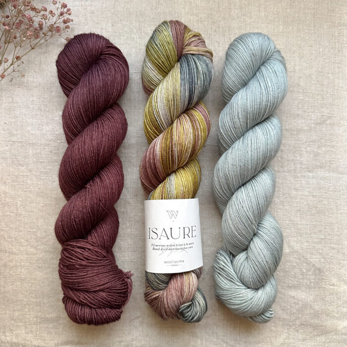 SET DE 3 ÉCHEVEAUX "ISAURE" - Woolissime Yarns