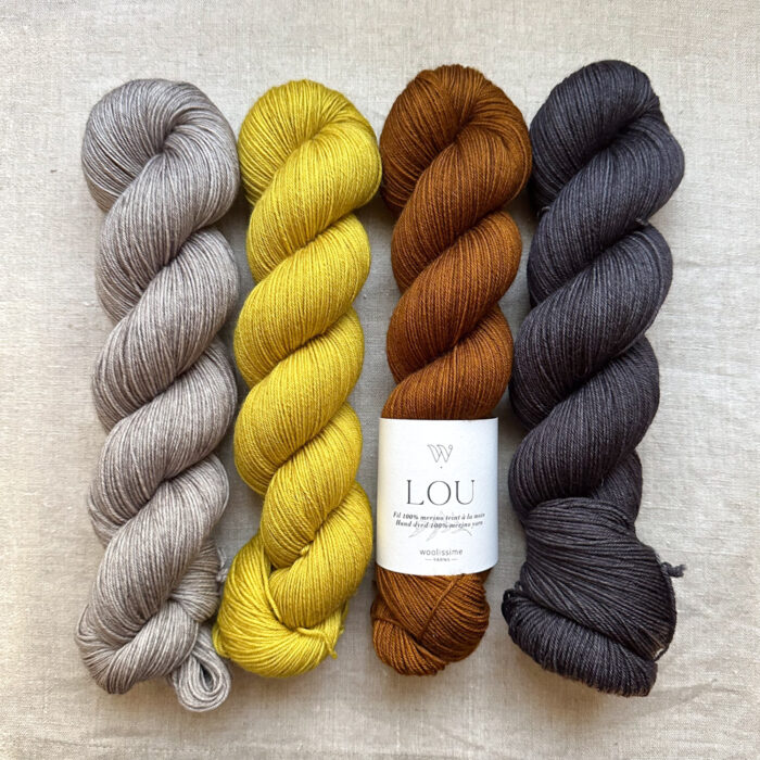 SET DE 4 ÉCHEVEAUX "LOU" - Woolissime Yarns