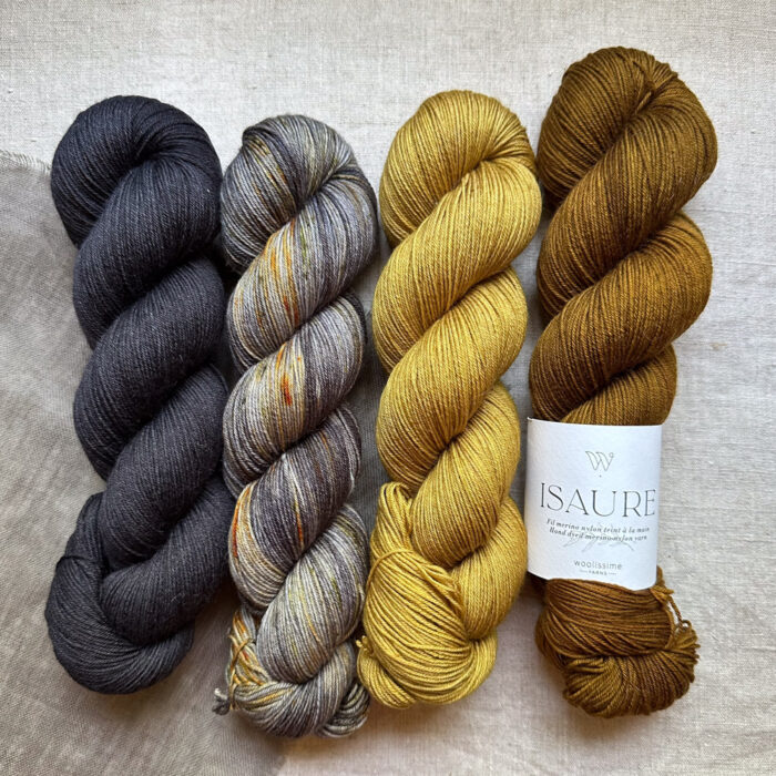 SET DE 4 ÉCHEVEAUX "ISAURE" - Woolissime Yarns