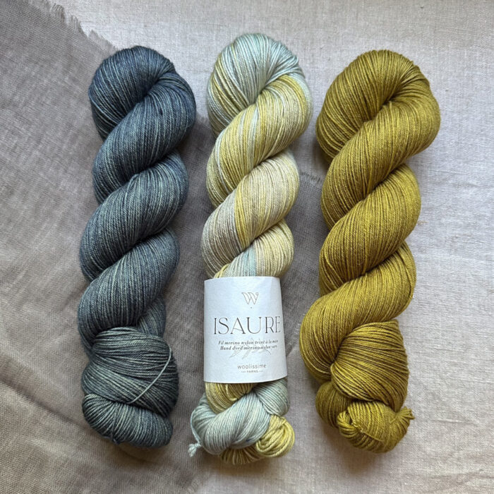 SET DE 3 ÉCHEVEAUX "ISAURE" - Woolissime Yarns