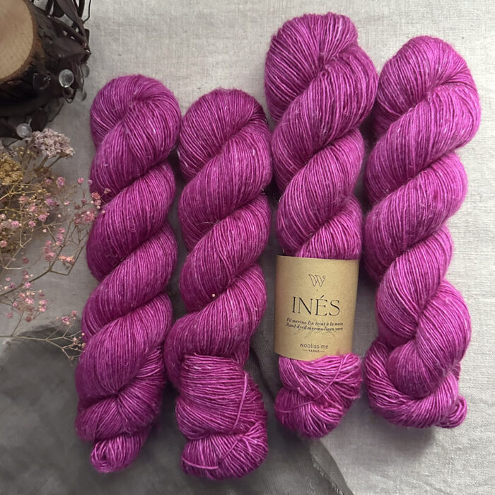 SET DE 4 ÉCHEVEAUX MERINO LIN "INÉS" - Woolissime Yarns