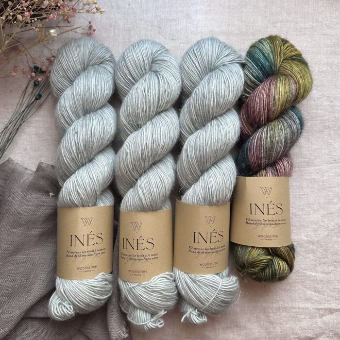 SET DE 4 "INÉS"- MIST / PAON