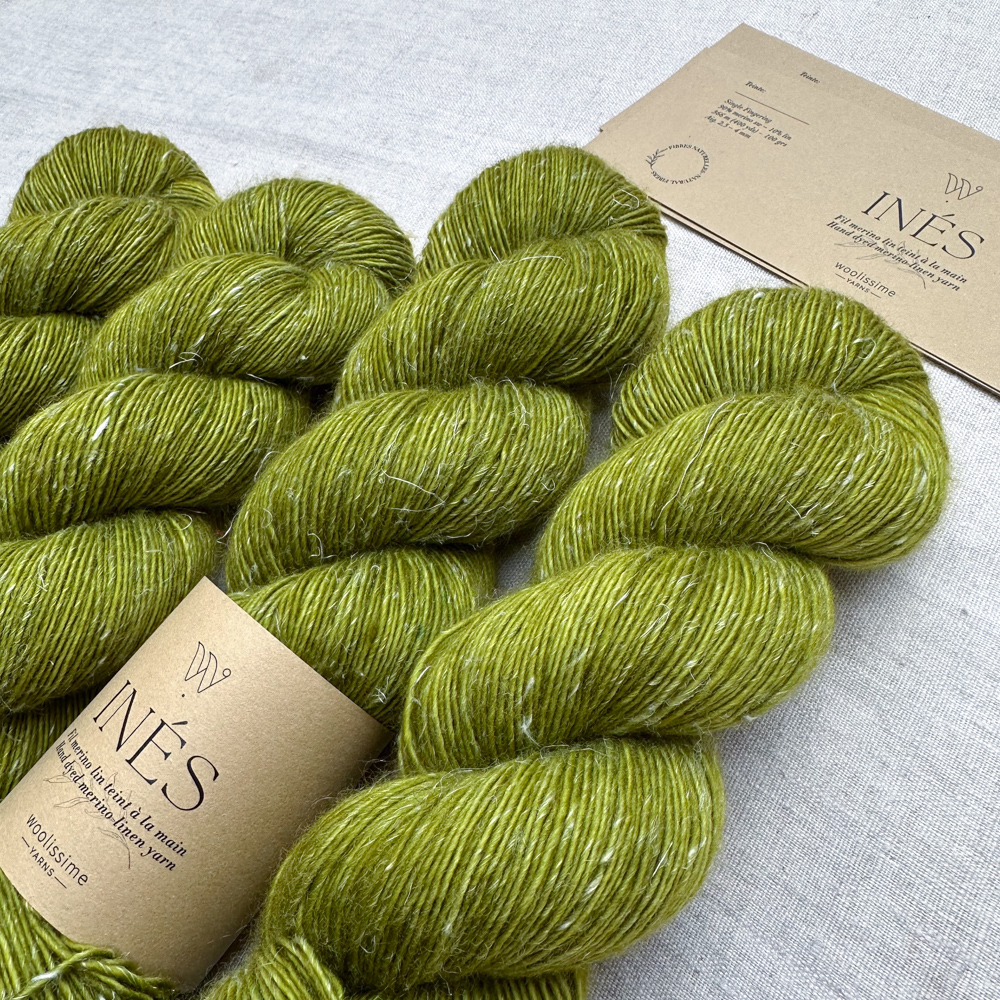 SET DE 4 ÉCHEVEAUX "INÉS" COLORIS MATCHA SET DE 4 ÉCHEVEAUX "INÉS" COLORIS MATCHA
