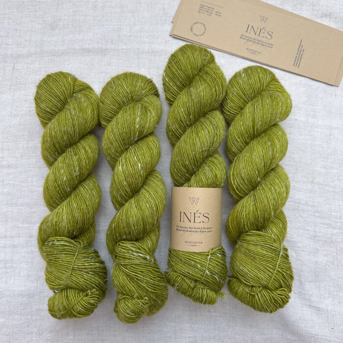 SET DE 4 ÉCHEVEAUX "INÉS" COLORIS MATCHA SET DE 4 ÉCHEVEAUX "INÉS" COLORIS MATCHA