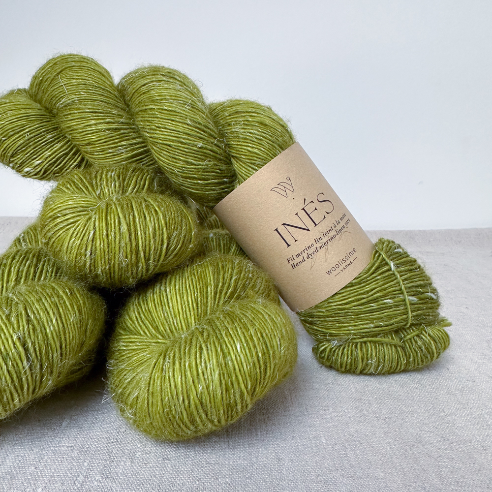 SET DE 4 ÉCHEVEAUX "INÉS" COLORIS MATCHA SET DE 4 ÉCHEVEAUX "INÉS" COLORIS MATCHA